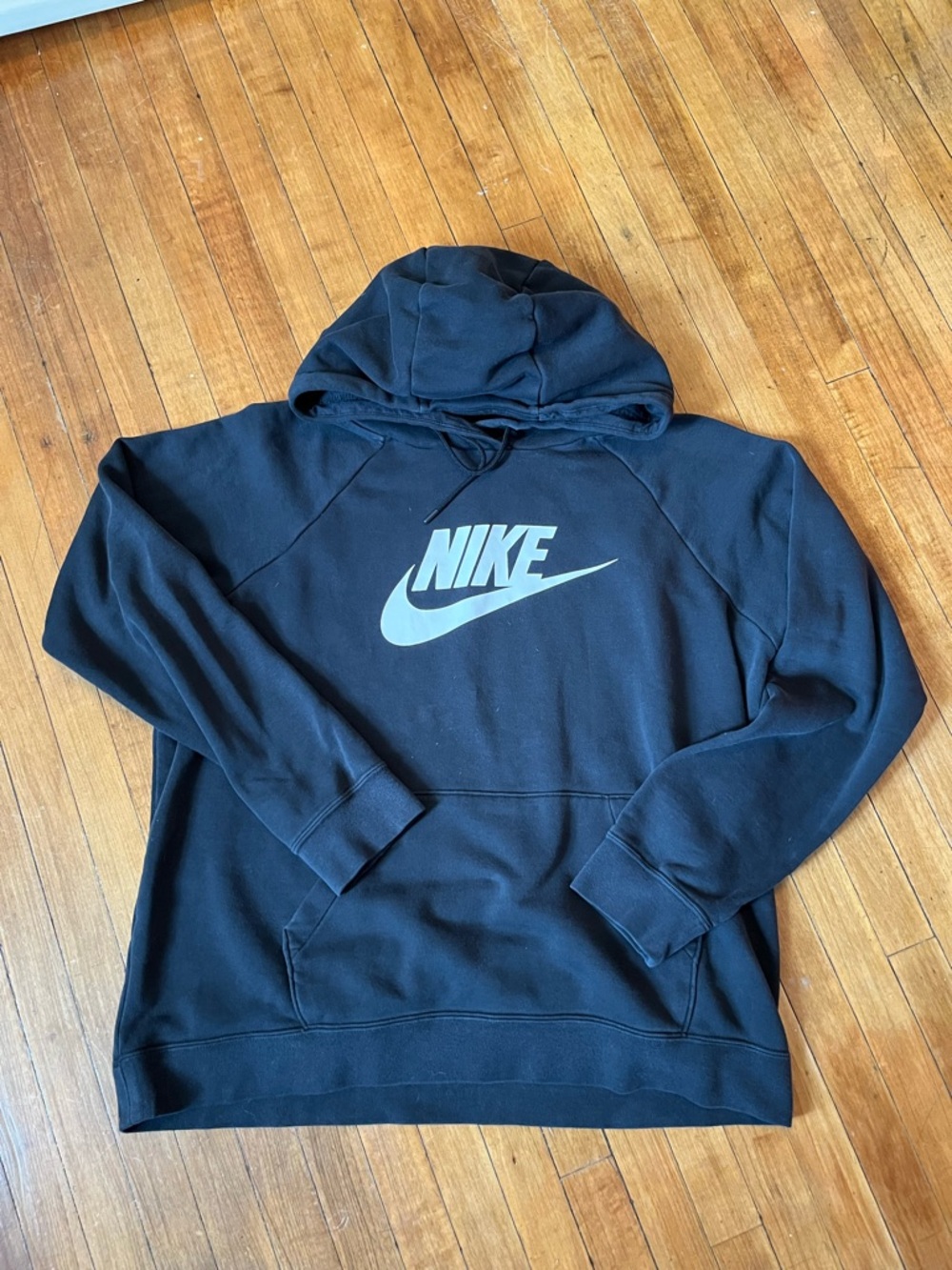 Women’s Men's Black Hoodie with Logo